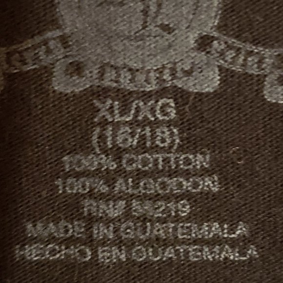 Black short sleeve shirt, Size XL (16-18), Gold, Blue, Pink & purple design - Picture 2 of 11